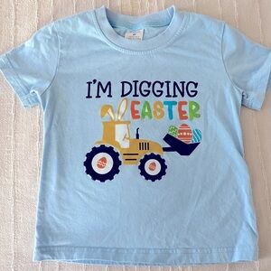 Kids Easter T-Shirt with Tractor